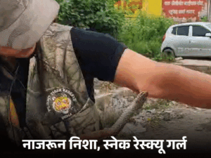 स्नेक गर्ल को सांप ने डसा, VIDEO:लखीमपुर में खुद बाइक चलाकर अस्पताल पहुंचीं, अब तक 400 सांपों का रेस्क्यू कर चुकीं