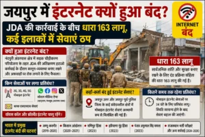 जयपुर में इंटरनेट बंद, JDA कार्रवाई के दौरान धारा 163 लागू