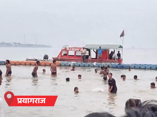 यूपी में नदियां उफनाईं, संगम में अनाउंसमेंट-नदी में मत जाइए:बाराबंकी के 87 गांवों में बाढ़ का खतरा, 75 जिलों में बारिश का अलर्ट