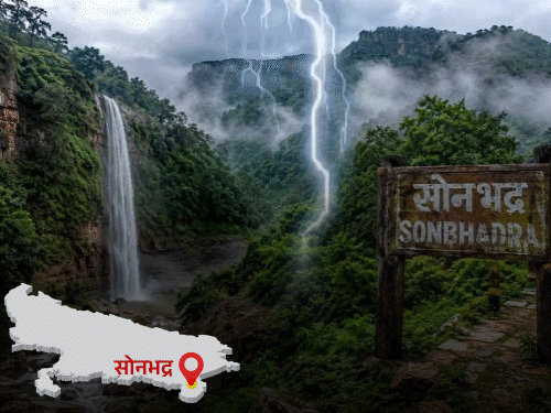 सोनभद्र में सबसे ज्यादा आकाशीय बिजली क्यों गि‍र रही:इसी मानसून में 14 की जान गई; 2 मंजिला मकान पर लाइटनिंग सिस्टम लगाना जरूरी