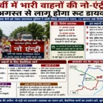 कर्वी में भारी वाहनों की नो-एंट्री, 11 अगस्त से लागू होगा रूट डायवर्जन
