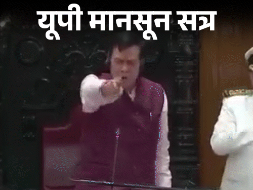 महाना बोले- सुहैब-उमर, शाहिद राम मंदिर की बात कर रहे:विधानसभा में चढ़ावे की रसीद मांगी; सपा विधायकों पर भड़के, VIDEO
