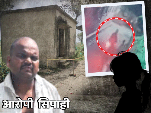 श्मशान में 45 मिनट चीखी थी 10 साल की बच्ची:गोरखपुर घर से चाकू लेकर निकला था सिपाही, BJP विधायक का गनर रह चुका है