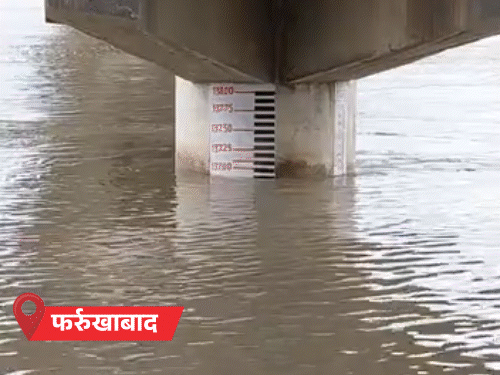 यूपी में 50 एकड़ जमीन नदी में समाई, सड़क धंसी:हाईवे पर भरा पानी, स्कूल तालाब बना; 24 घंटे में 150% ज्यादा बारिश