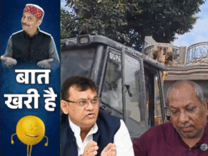 मंत्री संजय निषाद नहीं चलवा पाए बुलडोजर:BJP नेता ने पहना अखिलेश जैसा गमछा; एक कुर्सी पर बैठ देखीं कई सरकारें