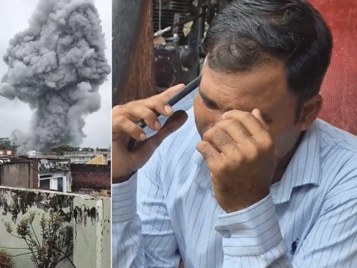 बेटे का पैर मिला, अब मलबे में शरीर की तलाश:कौशांबी में ब्लास्ट के बाद सदमे में लोग, बच्ची जिंदा बची पर बोल नहीं पा रही