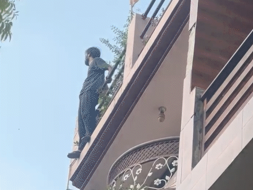 ‘मुझे मत पकड़ो’ कहकर तीसरी मंजिल से कूदा युवक:लखनऊ में तड़पते हुए बोला- पानी पिला दो, पड़ोसी ने कहा- जहर देंगे; 2 मिनट बाद मौत