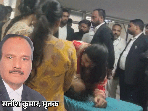 प्रयागराज में वकील की गोली मारकर हत्या:पत्नी बोली- पुलिस के सामने मारा, मौत के बदले मौत चाहिए; मुंह बांधे हमलावरों का CCTV