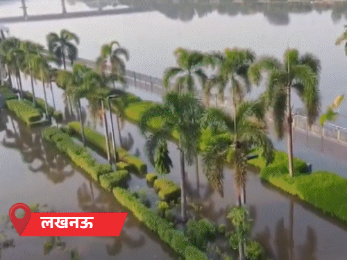लखनऊ में गोमती उफनाई, रिवर फ्रंट बंद:1000 से ज्यादा घरों में घुसा पानी; उन्नाव-सीतापुर समेत 11 जिलों में बाढ़